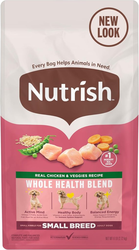 Natural Dry Dog Food, Real Chicken & Veggies