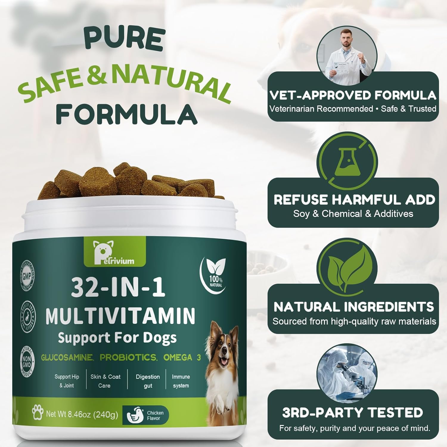 Dog Multivitamin 120 Soft Chews - Image 2