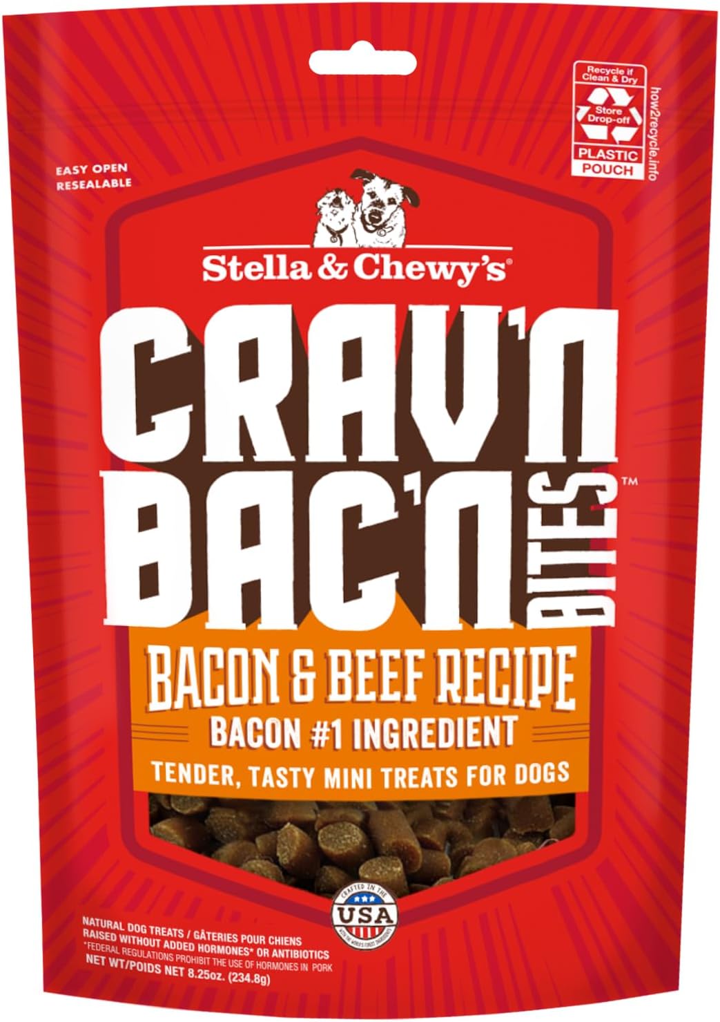 Soft Bacon & Beef Bites Dog Treats