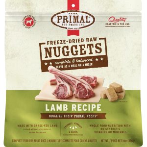 Raw Dog Food Nuggets, Lamb