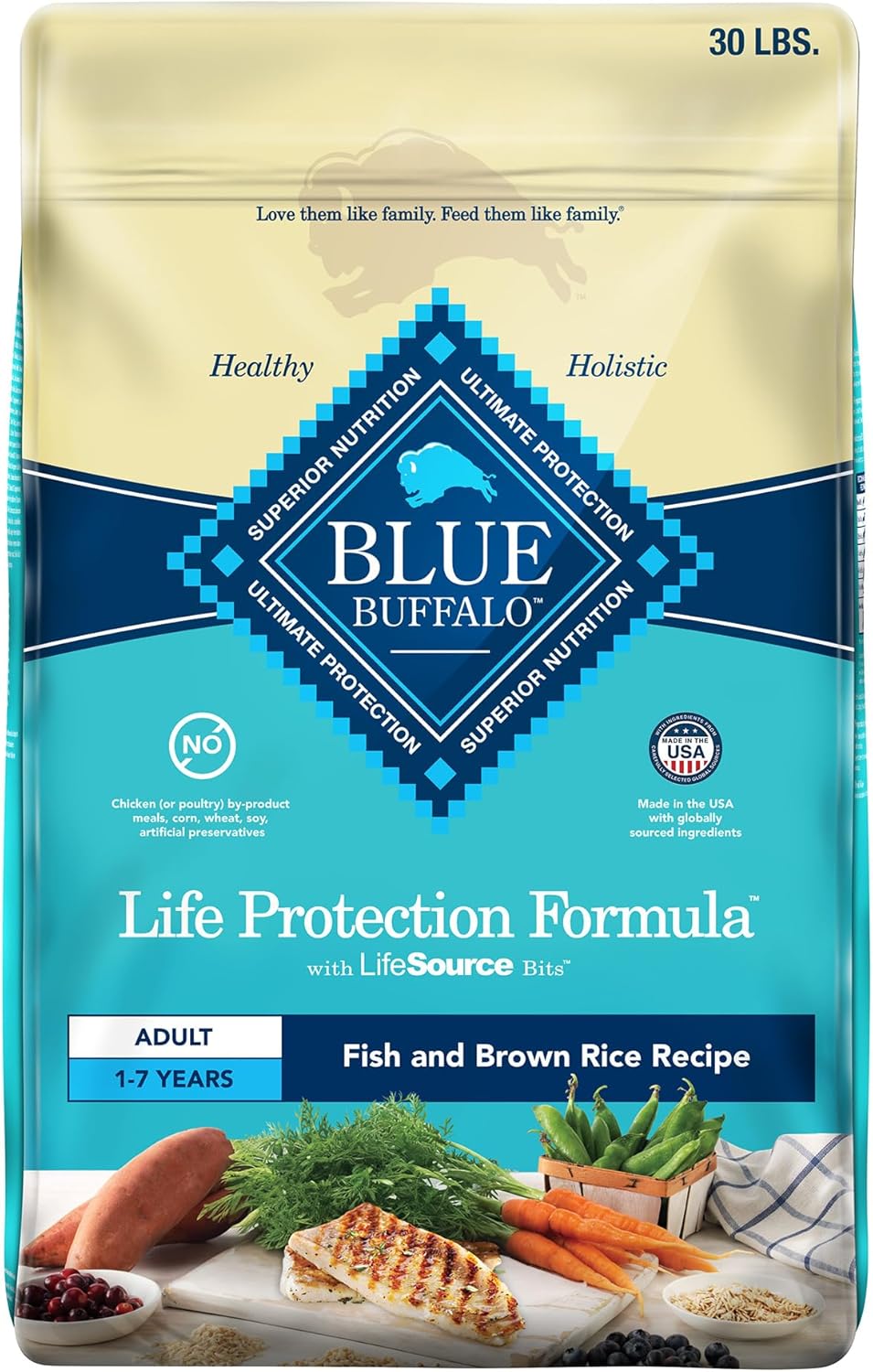 Fish & Brown Rice Dry Dog Food