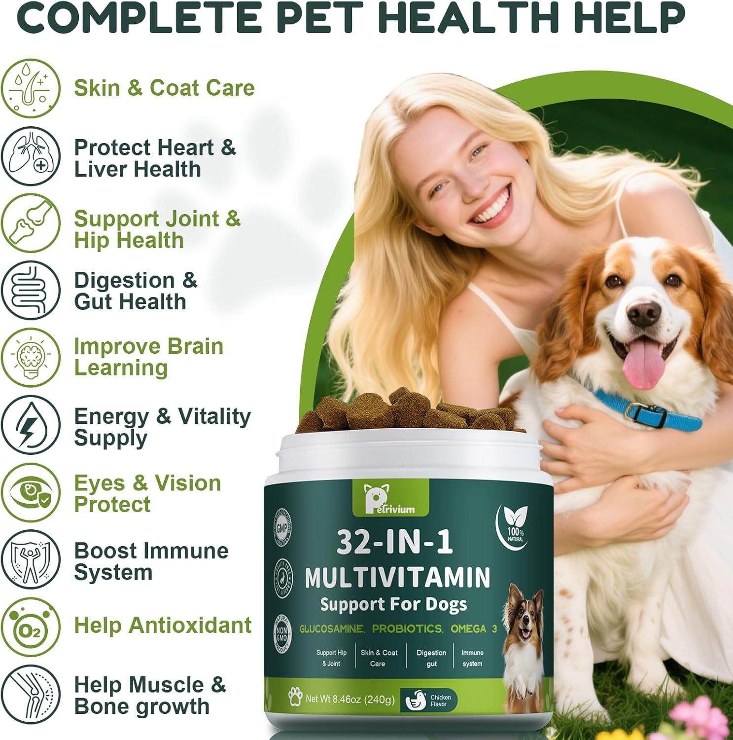 Dog Multivitamin 120 Soft Chews - Image 3