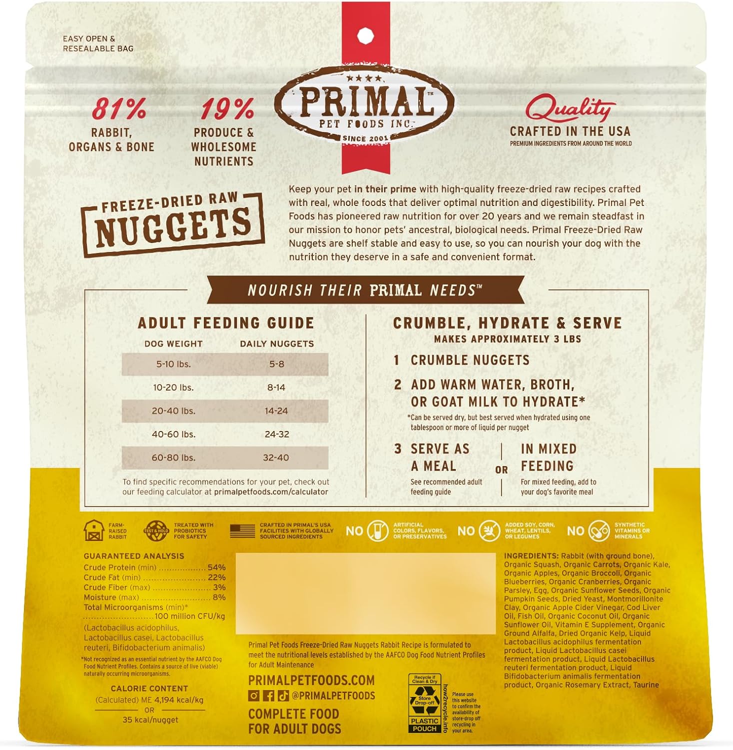 Raw Dog Food Nuggets, Rabbit - Image 5