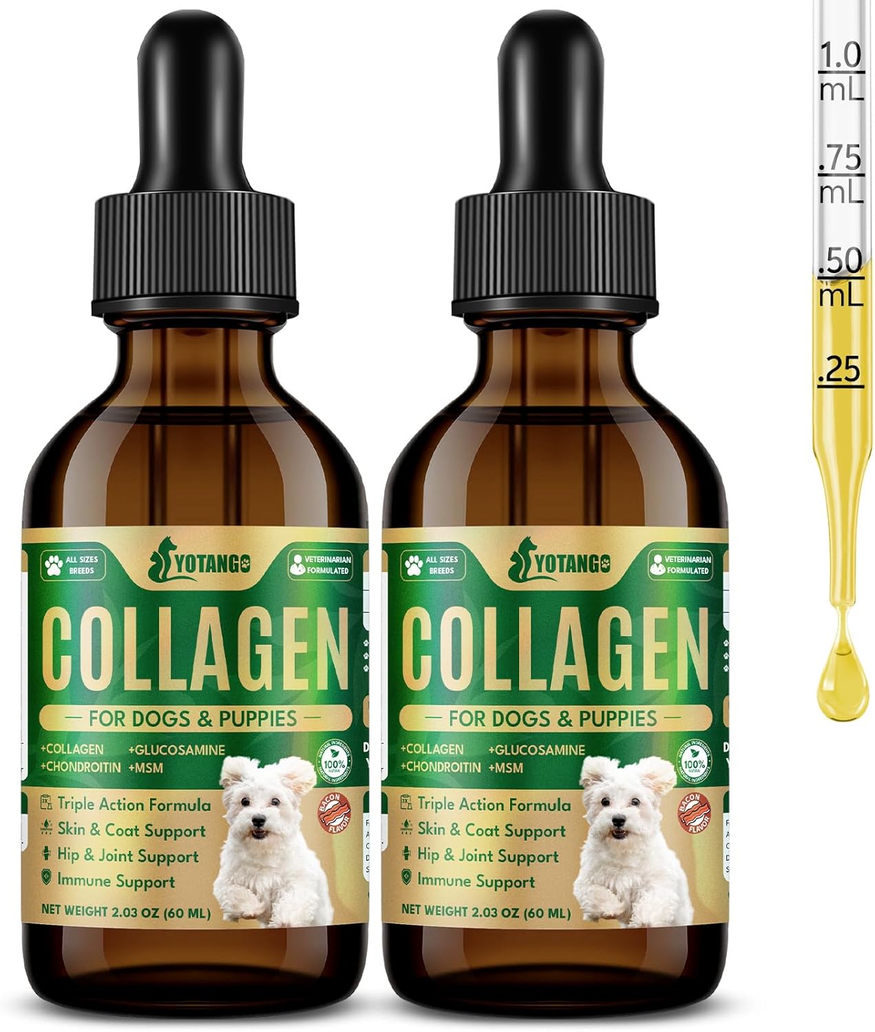 Bacon Dog Collagen 60ml 2 Pack