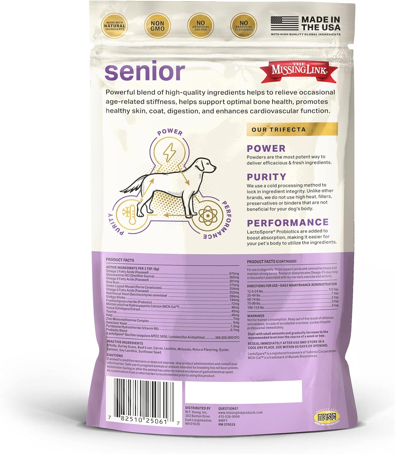 Senior Dog Supplement 1lb Bag - Powerful Powder Supports Bones - Image 4