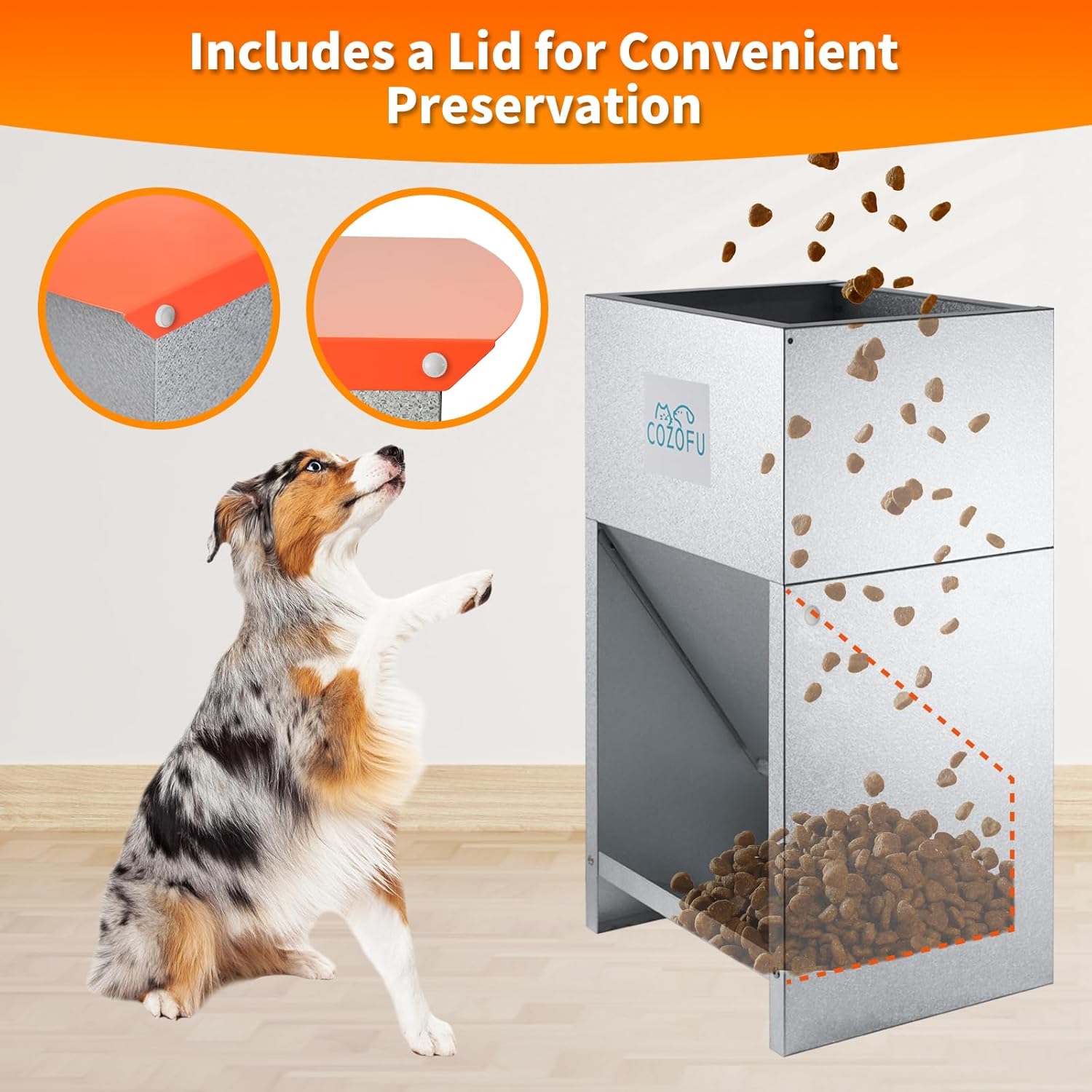 Dog Feeder 50 Pounds of Dry Kibble - Image 3