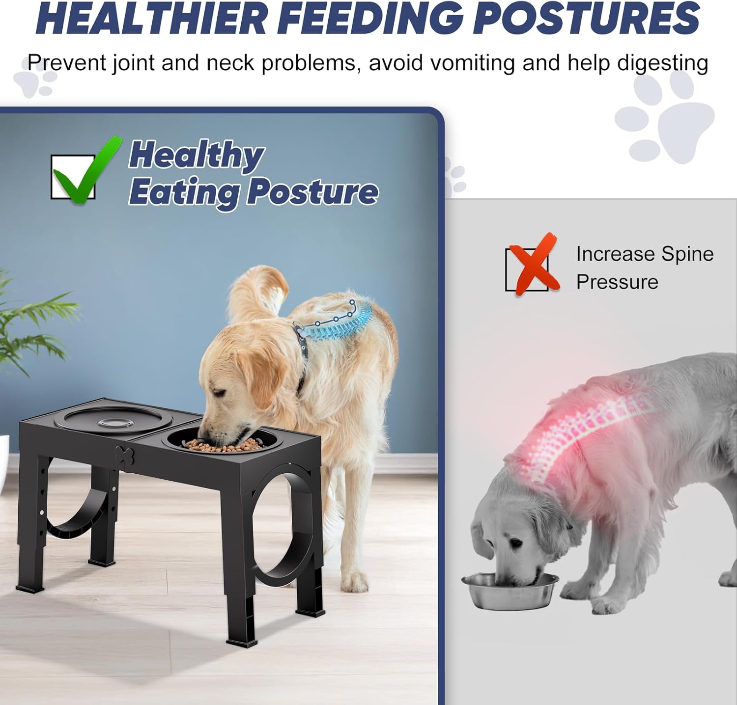 Slow Feeder Dog Bowl Elevated Food - Image 3