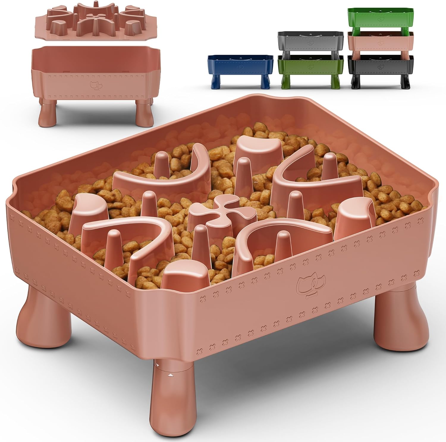 Slow Feeder Dog Bowl Pink