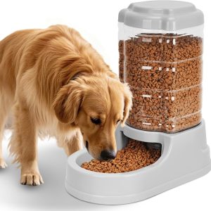 Large Dog Feeder Automatic Food Dispenser