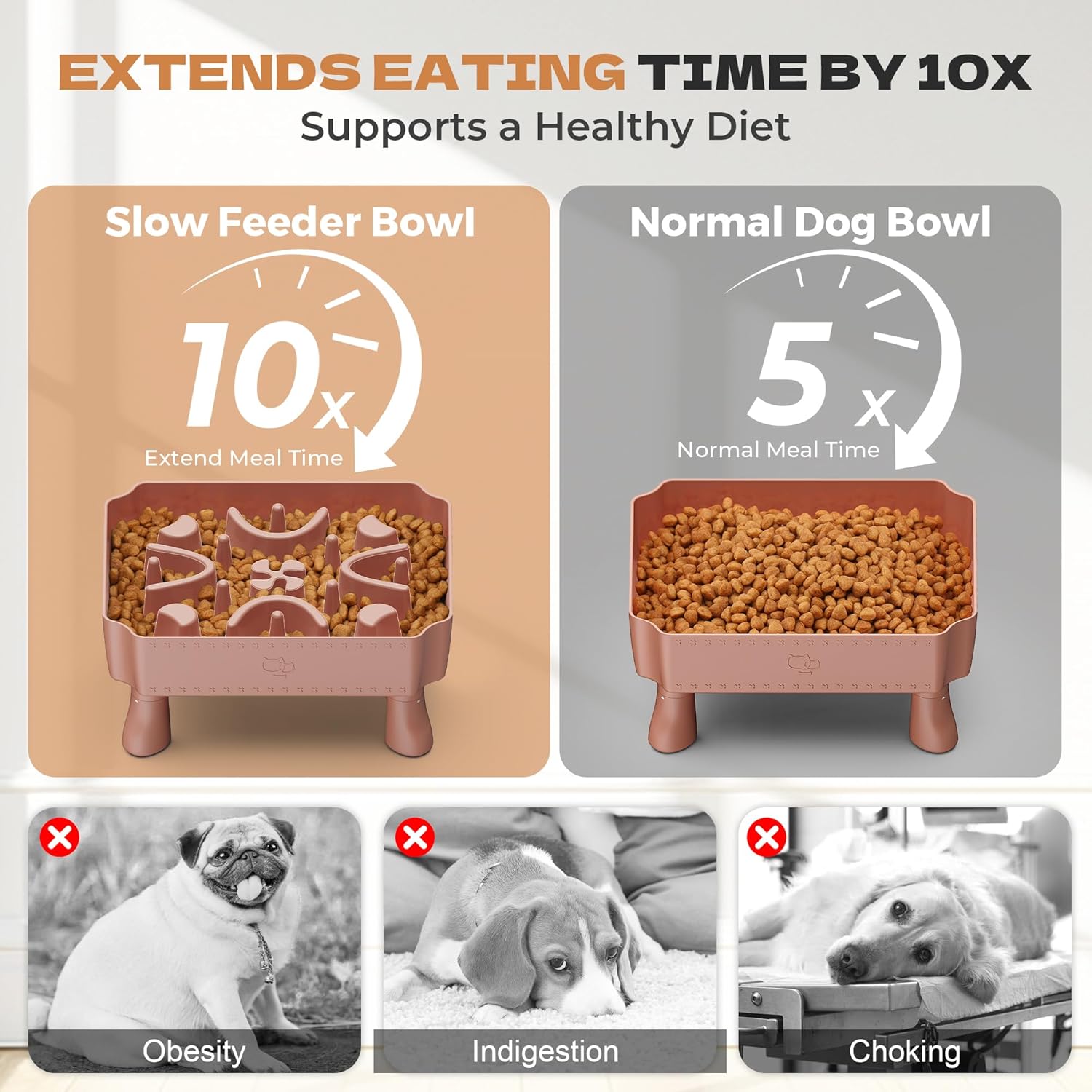 Slow Feeder Dog Bowl Pink - Image 3