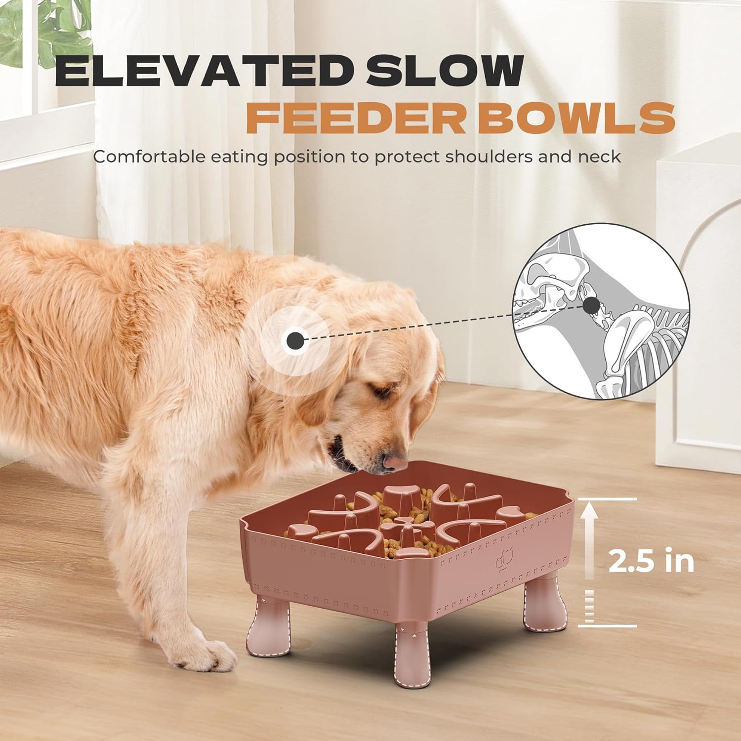Slow Feeder Dog Bowl Pink - Image 5