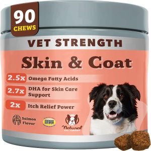 Natural Dog Company Vet Strength Omega Skin & Coat Chews for Dogs