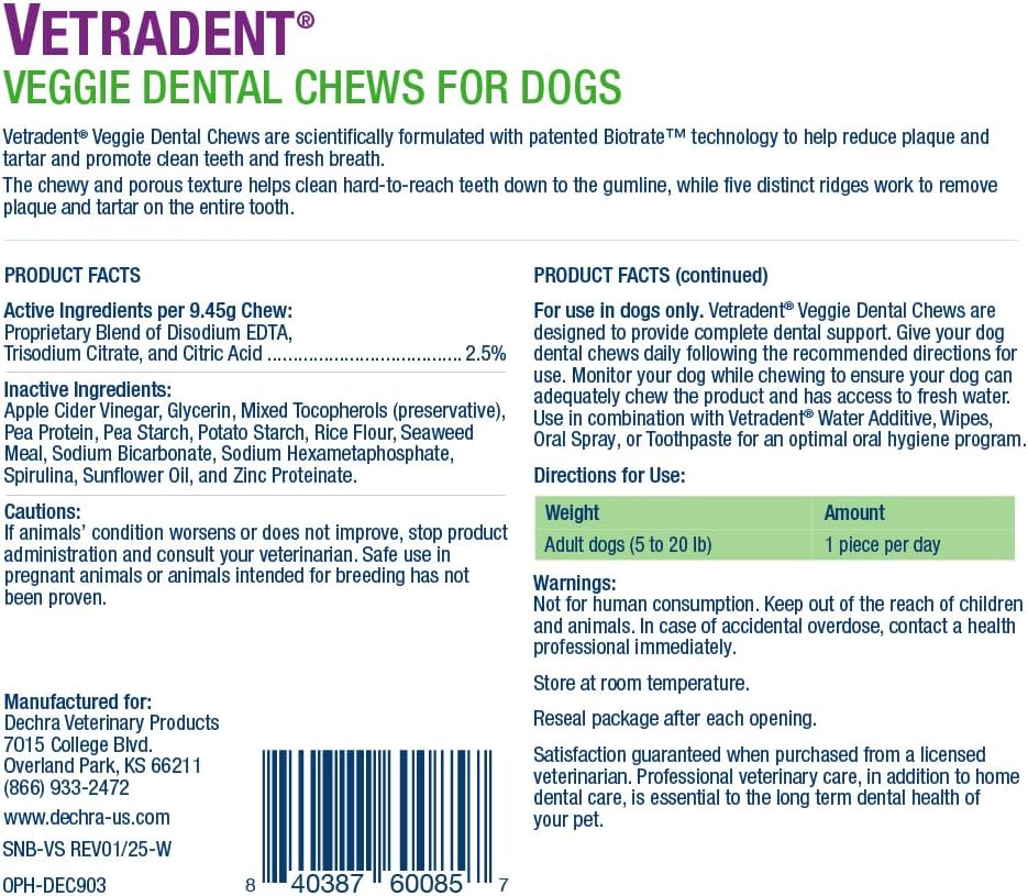 Veggie Dental Chews for Small Dogs - Image 5