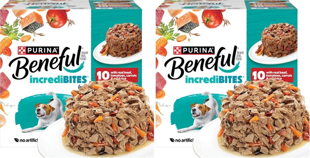 Beneful Purina Small Breed Wet Dog Food Variety Pack,IncrediBites with Real Beef,Chicken and Salmon - 3 Oz. Cans,(Pack of 60)