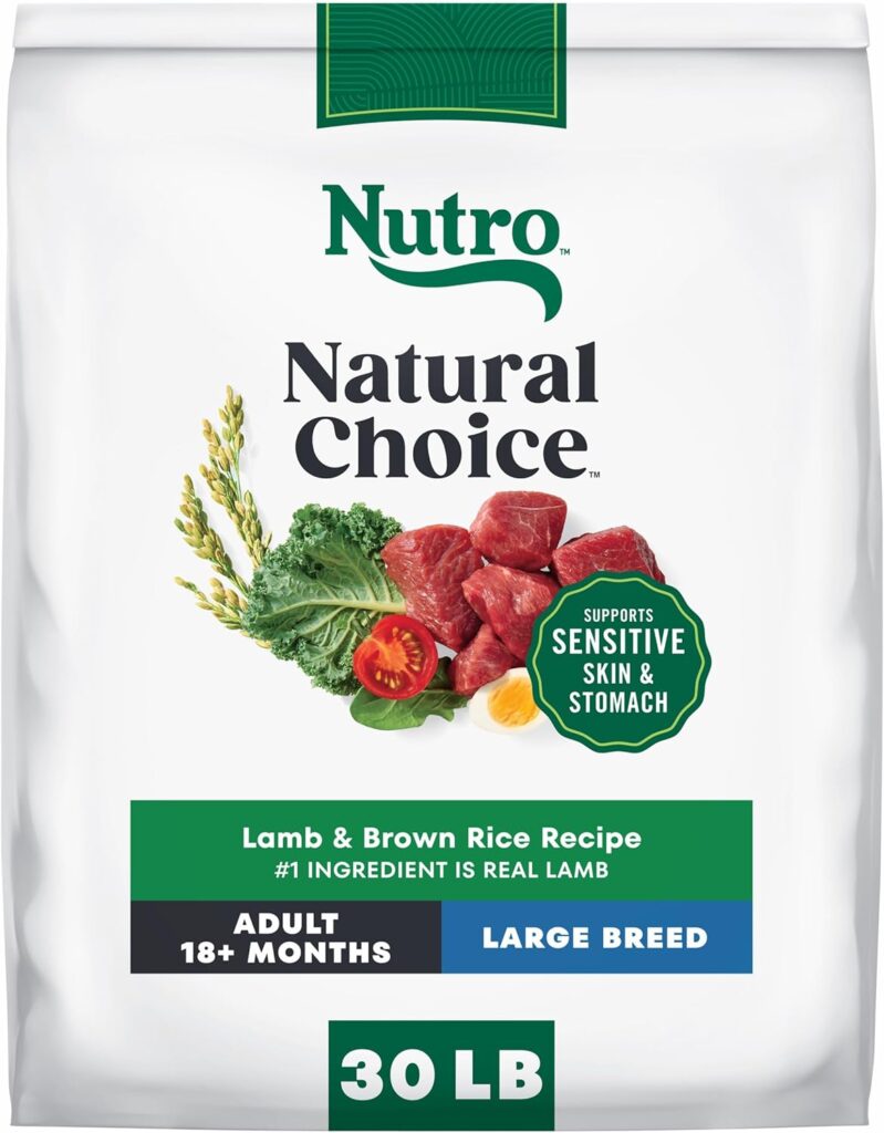 Nutro Natural Choice Large Breed Dry Dog Food, Adult Dog Food Lamb & Brown Rice Recipe, 30 lbs