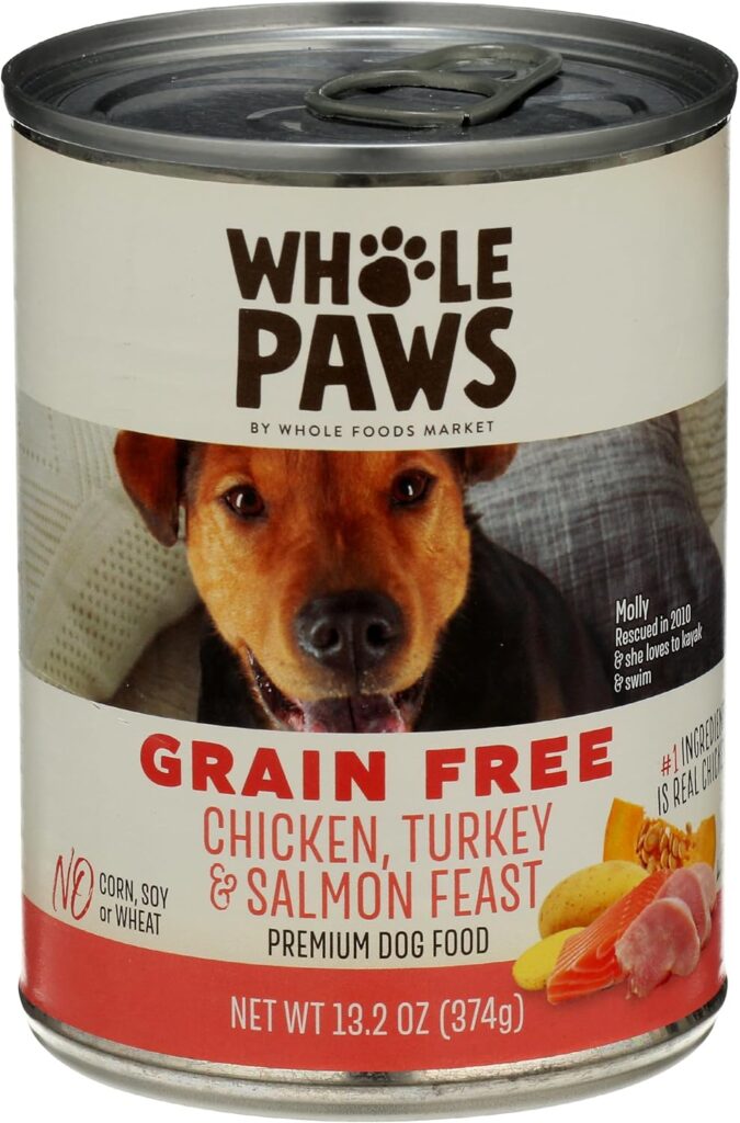 Whole Paws, Whole Paws, Chicken, Turkey and Salmon Dog Food, 13.2 Ounce