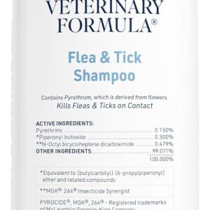 Flea and Tick Shampoo for Dogs and Cats, 16 oz