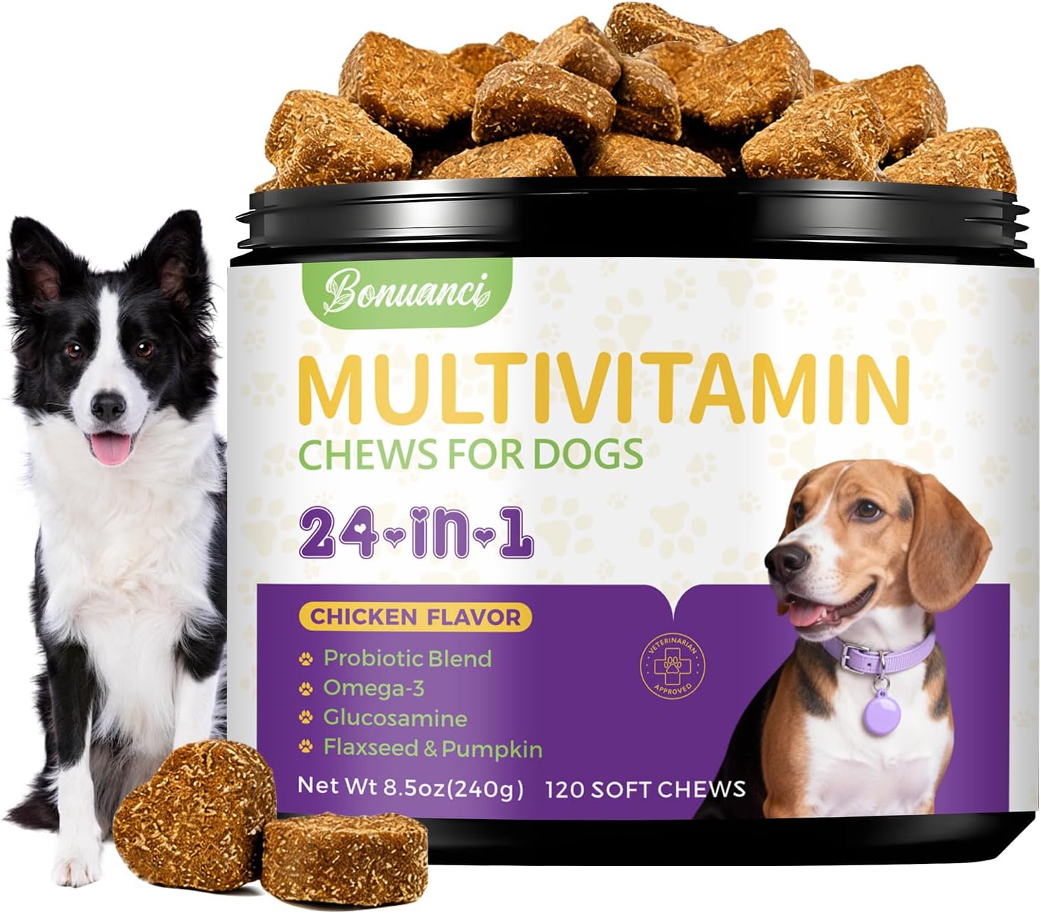 Dogs Vitamins Chewable Contain