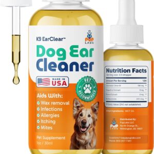 Natural Dog Ear Cleaner and Infection Treatment for Dogs