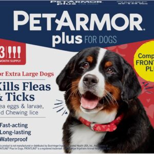 Pet Armor Plus Flea Tick Topical Dogs 89 132 lbs