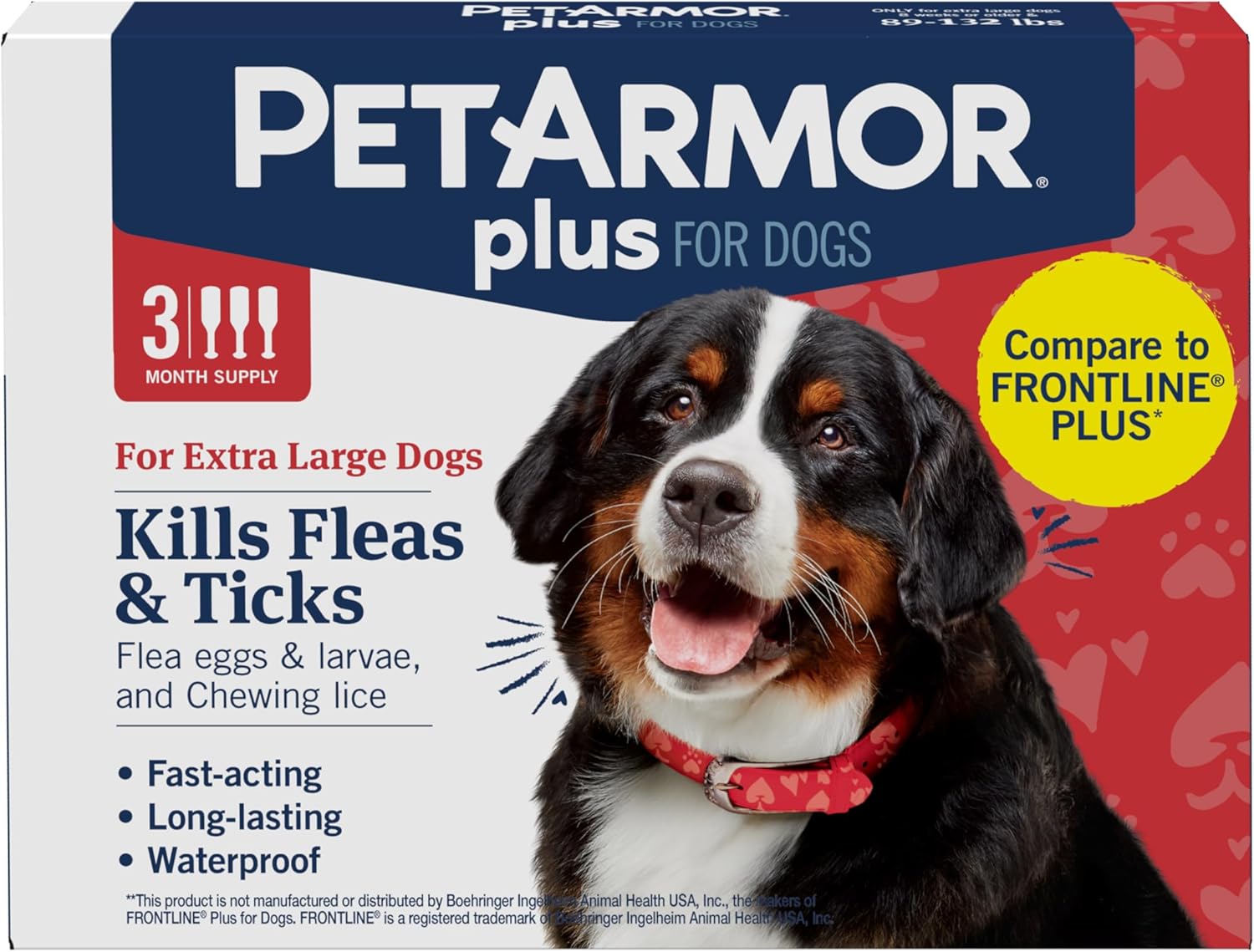 Pet Armor Plus Flea Tick Topical Dogs 89 132 lbs