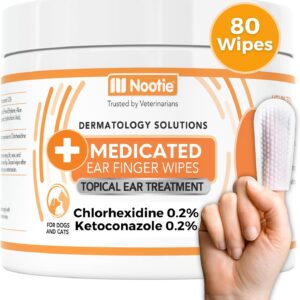 Medicated Ear Finger Wipes with Chlorhexidine for Dogs